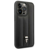 Karl Lagerfeld Quilted Puffy Ikonik Pin - Tasche für iPhone 14 Pro (Schwarz)