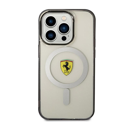 Ferrari Outline Magsafe - pouzdro pro iPhone 14 Pro (průhledné)