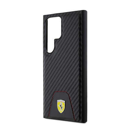 Ferrari Carbon Stitched Bottom - Samsung Galaxy S24 Ultra Case (black)