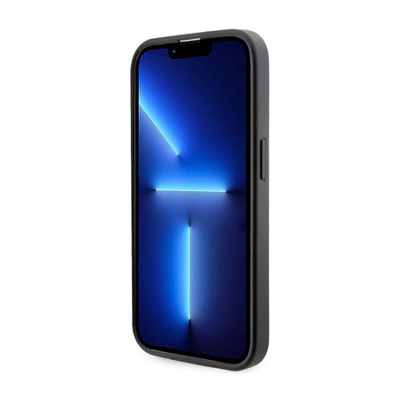 Pouzdro Guess 4G MagSafe s potiskem pruhů - iPhone 14 Pro Max (černé)