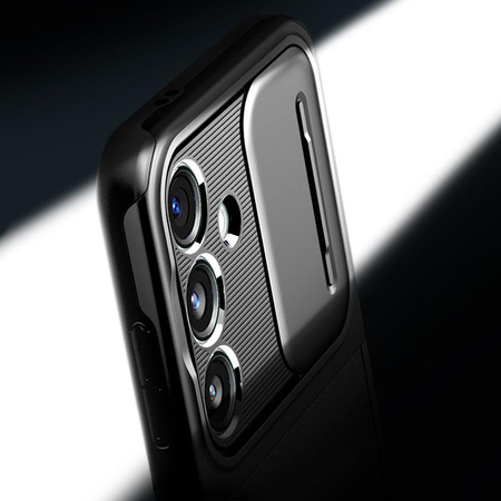 Spigen Optik Armor - Gehäuse für Samsung Galaxy S24 (Schwarz)