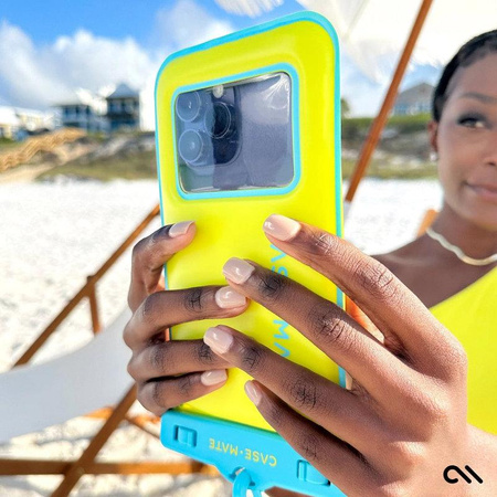 Case-Mate Waterproof Floating Pouch - Waterproof case for smartphones up to 6.7" (Citrus Splash)