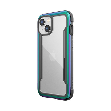 X-Doria Raptic Shield - Coque aluminium iPhone 14 (Chute testée 3m) (Iridescent)