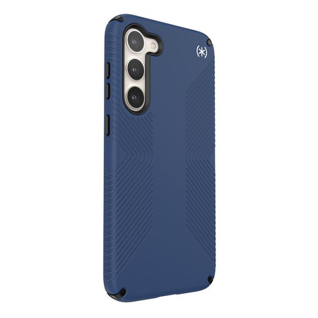 Speck Presidio2 Grip - Rutschfeste Hülle für Samsung Galaxy S23+ (Küstenblau/Schwarz)