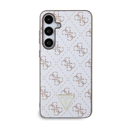 Guess 4G Triangle Metal Logo - Samsung Galaxy S24+ Case (white)