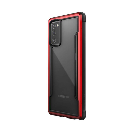 X-Doria Raptic Shield - Aluminum Case for Samsung Galaxy Note 20 (Drop test 3m) (Red)