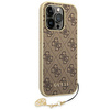Guess 4G Charms Collection - Case for iPhone 14 Pro (Brown)