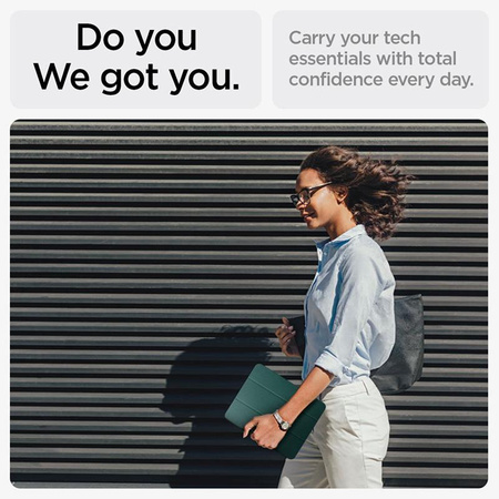 Spigen Urban Fit - pouzdro pro iPad Air 11" M3 (2025) / M2 (2024) / iPad Air 10,9" (5.-4. gen.) (2022-2020) (Půlnočně zelená)
