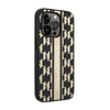 Karl Lagerfeld Monogram Stripe - iPhone 14 Pro Case (brown)