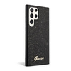 Guess Glitter Flakes Metall Logo Case - Samsung Galaxy S23 Ultra (schwarz)