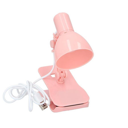 Grundig - LED olvasó/asztallámpa USB (rózsaszín)