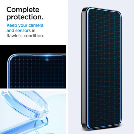 Spigen GLAS.TR EZ FIT 2-Pack - Tempered glass for Samsung Galaxy S25 / S24 (2 pieces)