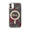 Guess Flower MagSafe - pouzdro pro iPhone 11 (zelené)