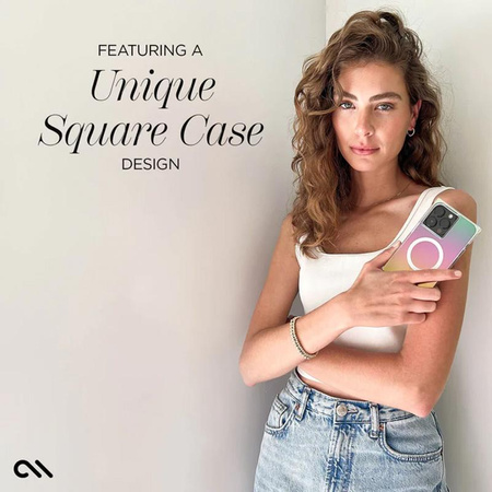 Case-Mate BLOX MagSafe - iPhone 15 Pro Hülle (Regenbogenfrostung)