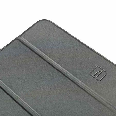Tucano Satin Case - Tasche für iPad 11" (2025) / iPad 10.9" (2022) mit Magnet & Standfuß mit Apple Pencil Halter (grau)