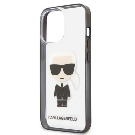 Karl Lagerfeld Ikonik Karl- iPhone 13 Pro Max Case (transparent / cadre noir)