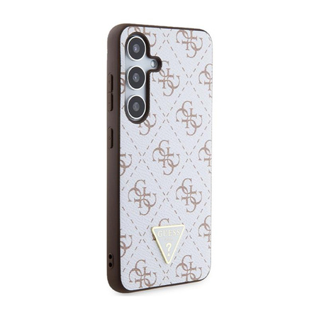 Guess 4G Triangle Metal Logo - Samsung Galaxy S24 Case (white)