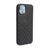 Audi Echtes Leder - iPhone 14 Tasche (Schwarz)