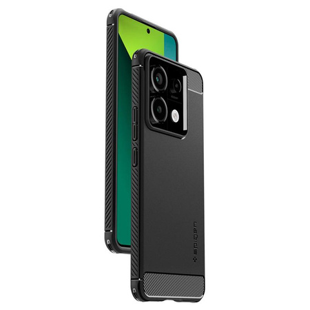 Spigen Rugged Armor - pouzdro pro Xiaomi Redmi Note 13 Pro 5G/POCO X6 5G (matně černé)