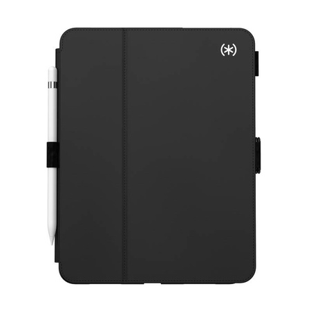 Speck Balance Folio - pouzdro pro iPad 10,9" (2022) s povrchovou úpravou MICROBAN, magnetem a stojánkem (černé)