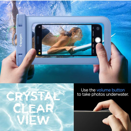 Spigen A601 Universal Waterproof Case - Tasche für Smartphones bis zu 6,9" (Blau)