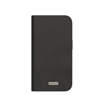 Moshi Overture MagSafe - Leather 3-in-1 flip case for iPhone 15 Pro (Midnight Black)