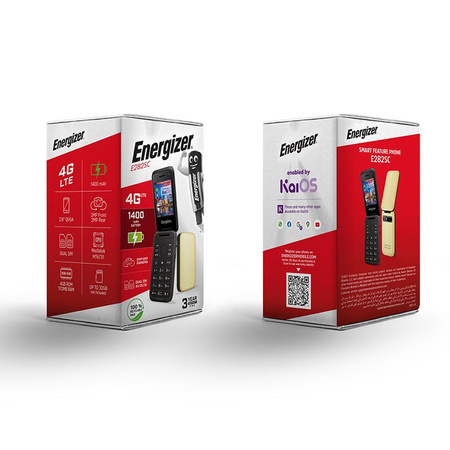 Energizer E282SC - Telefon 512MB RAM 4GB 2.8" 4G Dual Sim EU (Gold)