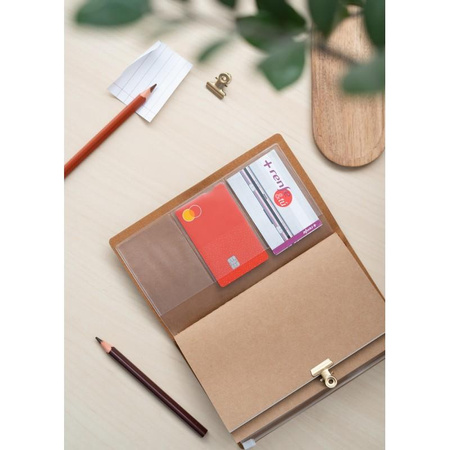 Harry Potter - Carnet de voyage en cuir de Gryffondor 12x19.6 cm (Rouge)