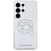 Karl Lagerfeld Rhinestones Karl Head Logo - Samsung Galaxy S25 Ultra Case (Transparent)