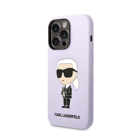 Karl Lagerfeld Silicone NFT Ikonik - Coque iPhone 14 Pro Max (violet)