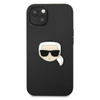Karl Lagerfeld PU Leder Karl's Head Metall - iPhone 13 Tasche (schwarz)