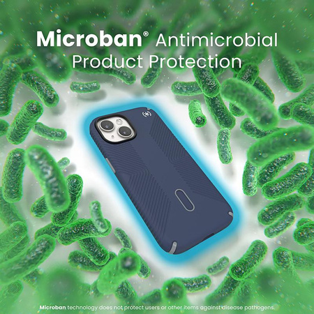 Speck Presidio2 Grip ClickLock & MagSafe - Hülle für iPhone 16e / iPhone 15 / iPhone 14 / iPhone 13 (Küstenblau / Staubgrau / Weiß)