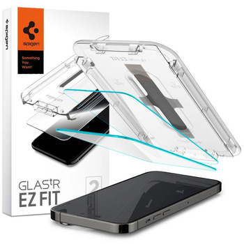 Spigen Glas.TR EZ Fit - gehärtetes Glas für Apple iPhone 14 Pro Max 2 Stück