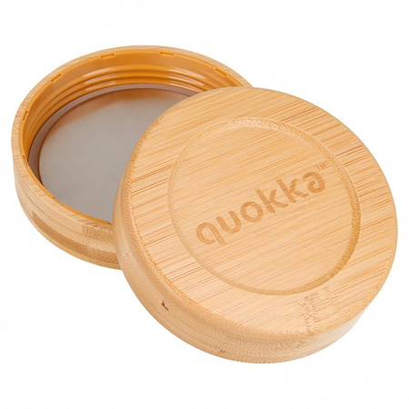 Quokka Deli Food Jar - Glass food container / lunchbox 500 ml (Dark Flowers)