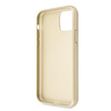 Guess Saffiano 4G Circle Logo - iPhone 11 Pro Max Tasche (Gold)