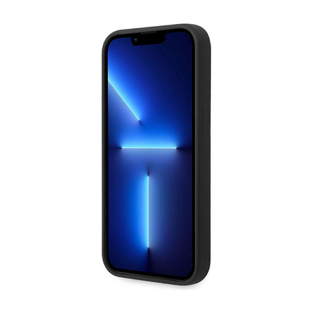 Guess Silicone Triangle Logo - Coque iPhone 14 Pro (noir)