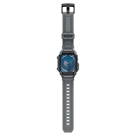 Spigen Rugged Armor Pro - Armband mit Gehäuse für Apple Watch 10 46 mm (Dunkelgrau)