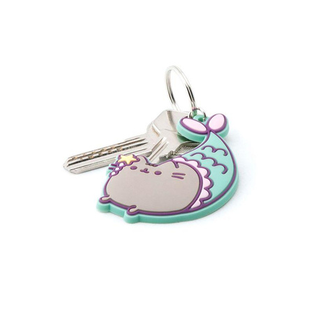 Pusheen - Brelok do kluczy z kółkiem (Pusheen syrenka) (7 x 8 cm)