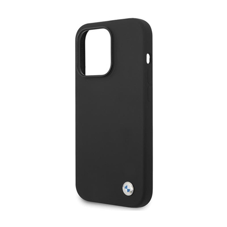 BMW Silicone Metal Logo - Coque iPhone 15 Pro Max (noir)