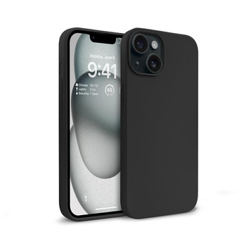 Crong Color Cover - Custodia per iPhone 15 (Nero)
