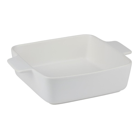 Alpina - Ceramic square ovenproof dish 26.5x20.5x6.7 cm (white)