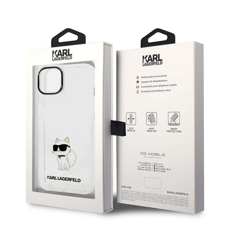 Karl Lagerfeld IML NFT Choupette - iPhone 14 Plus Tasche (Transparent)