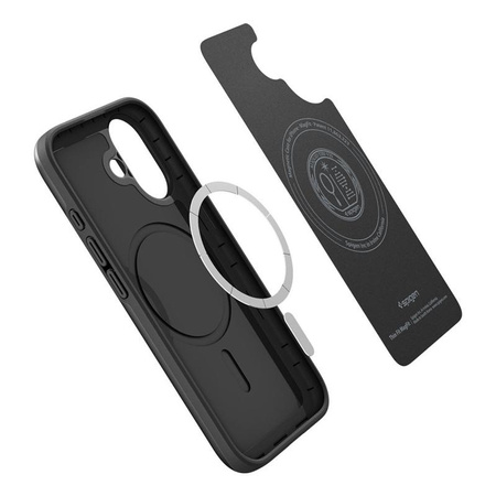 ETUI DO IPHONE 17 do MAGSAFE SPIGEN THIN ORYGINALNE MAGNETYCZNE CZARNE