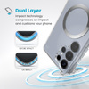 Speck Presidio Perfect-Clear Magnet - Samsung Galaxy S25 Ultra MagSafe Case (Klar / Chrom-Finish / Serene Silber)