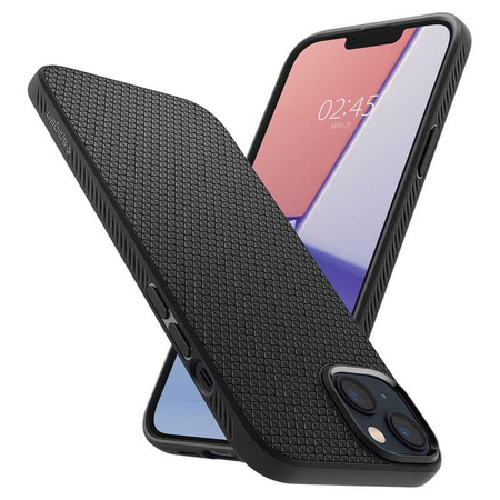 Spigen Liquid Air - Hülle für iPhone 15 Plus / iPhone 14 Plus (Schwarz)