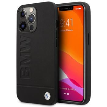 BMW Signature Logo Imprint MagSafe - iPhone 14 Pro Case (Noir)