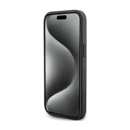 Karl Lagerfeld Gestepptes K-Muster - iPhone 15 Plus Tasche (schwarz)