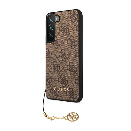 Guess 4G Charms Kollektion - Samsung Galaxy S23 Tasche (braun)