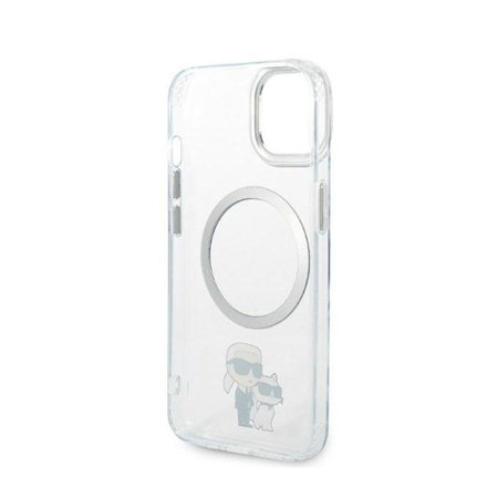 Karl Lagerfeld IML NFT Karl & Choupette MagSafe - iPhone 14 Plus Case (Transparent)