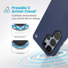 Speck Presidio2 Grip Magnet - Samsung Galaxy S25 Ultra MagSafe Case (Küstenblau/Staubgrau/Weiß)